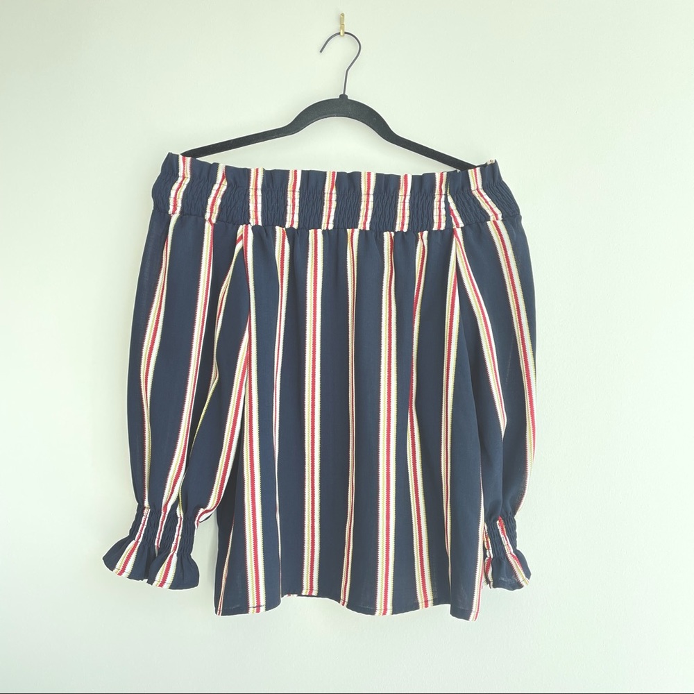 Nordstrom Striped Off-the-Shoulder Top